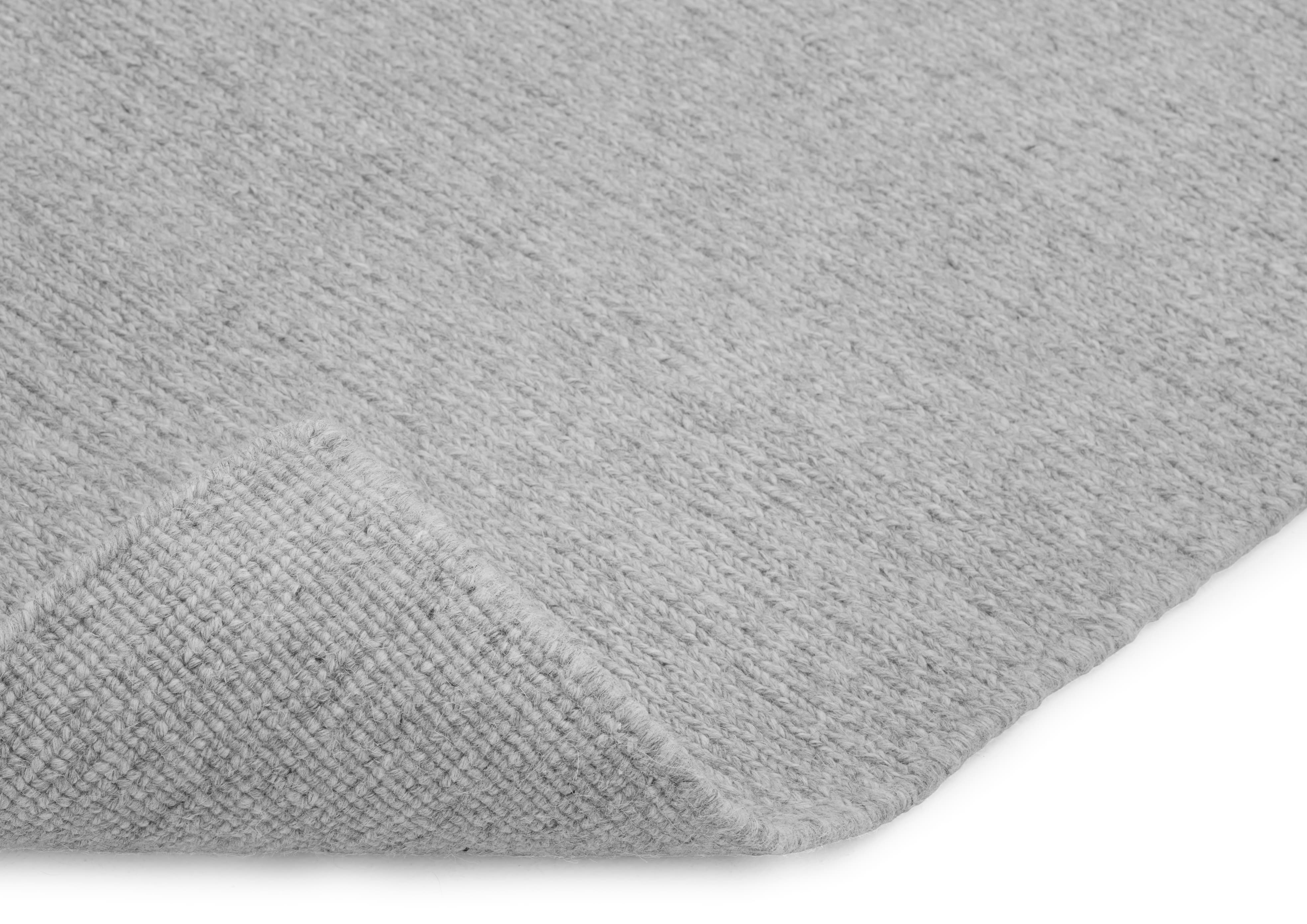 Handgeknoopt Wollen vloerkleed Bauke Grey Hoekje