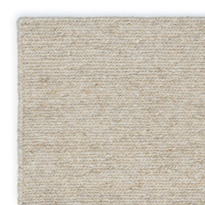Handgeknoopt Wollen vloerkleed Bauke Zand Detail