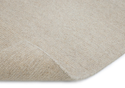 Handgeknoopt Wollen vloerkleed Bauke Zand Hoekje