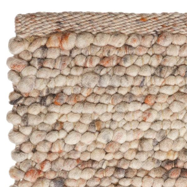 Handgeweven Wollen vloerkleed Franka Poeder 004