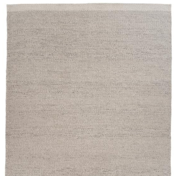 Handgeweven vlak wollen vloerkleed Fay Marble 