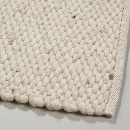 Handgeweven wollen karpet Lisanne gebroken wit 001
