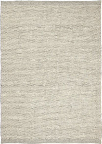 Handgeweven wollen vloerkleed Anna Steel