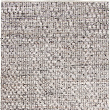 Handgeweven wollen vloerkleed Filou Beige Grijs 04