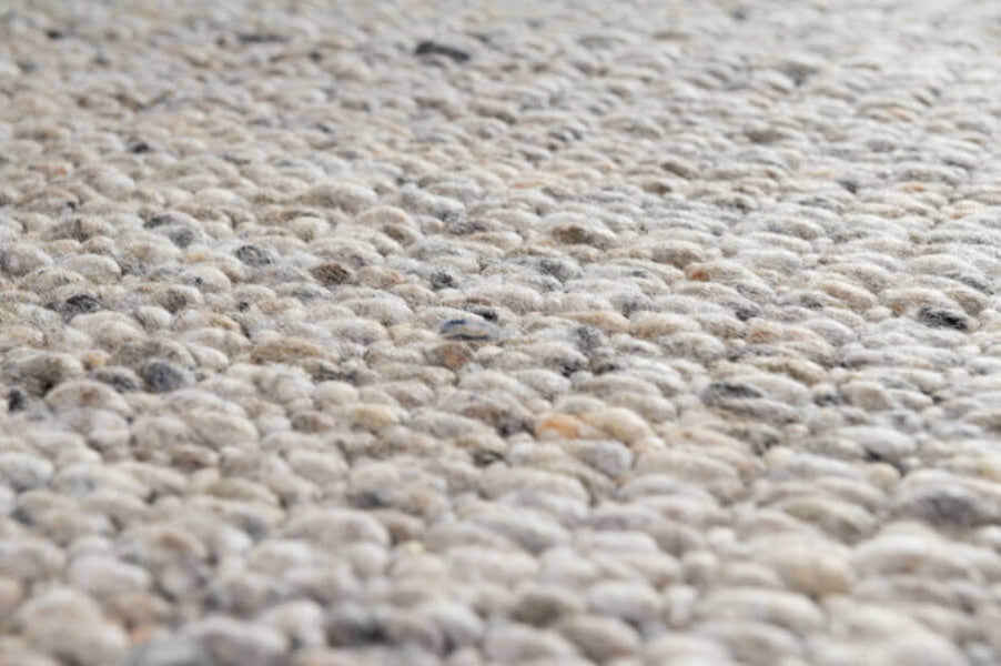 Handgeweven wollen vloerkleed Filou Natural Mix 22 detail 
