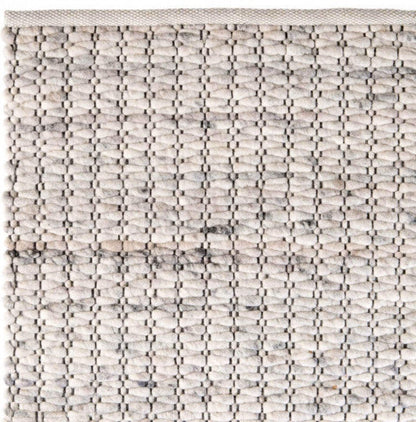Handgeweven wollen vloerkleed Filou Offwhite Mix 05