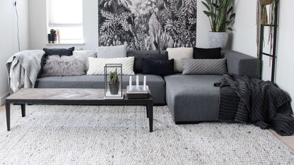 Handgeweven wollen vloerkleed Filou Offwhite Mix 05 detail 2