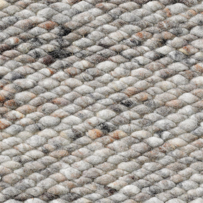 Handgeweven wollen vloerkleed Lisanne Beige Grijs Mix 469