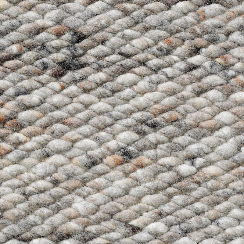 Handgeweven wollen vloerkleed Lisanne Beige Grijs Mix 469