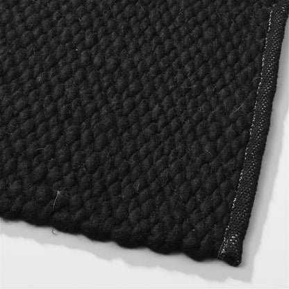 Handgeweven wollen vloerkleed Lisanne Gitzwart 088 detail