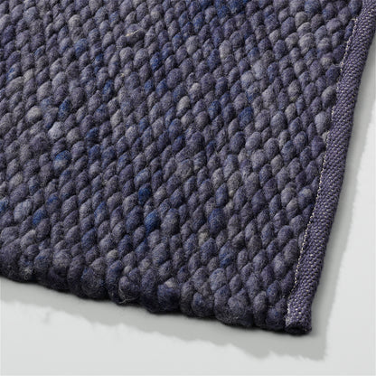 Handgeweven wollen vloerkleed Lisanne Jeans 459 detail