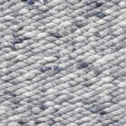 Handgeweven wollen vloerkleed Lisanne Licht Jeans 475