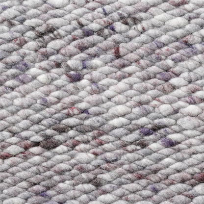 Handgeweven wollen vloerkleed Lisanne Lila 491
