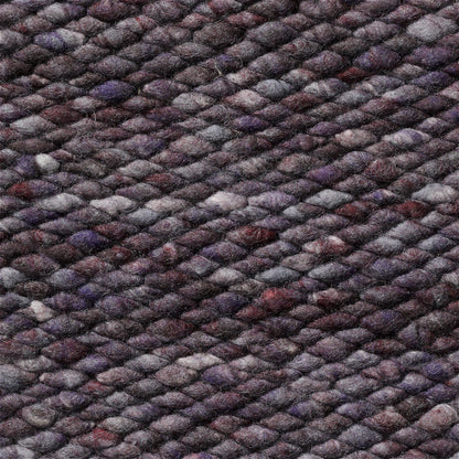 Handgeweven wollen vloerkleed Lisanne Lila Paars 499