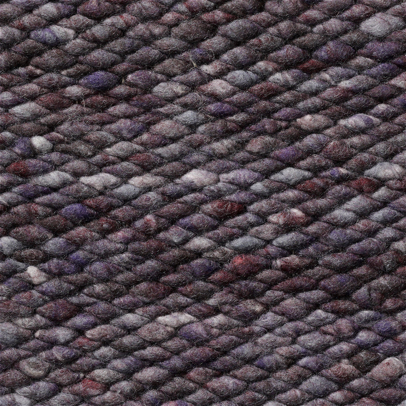 Handgeweven wollen vloerkleed Lisanne Lila Paars 499