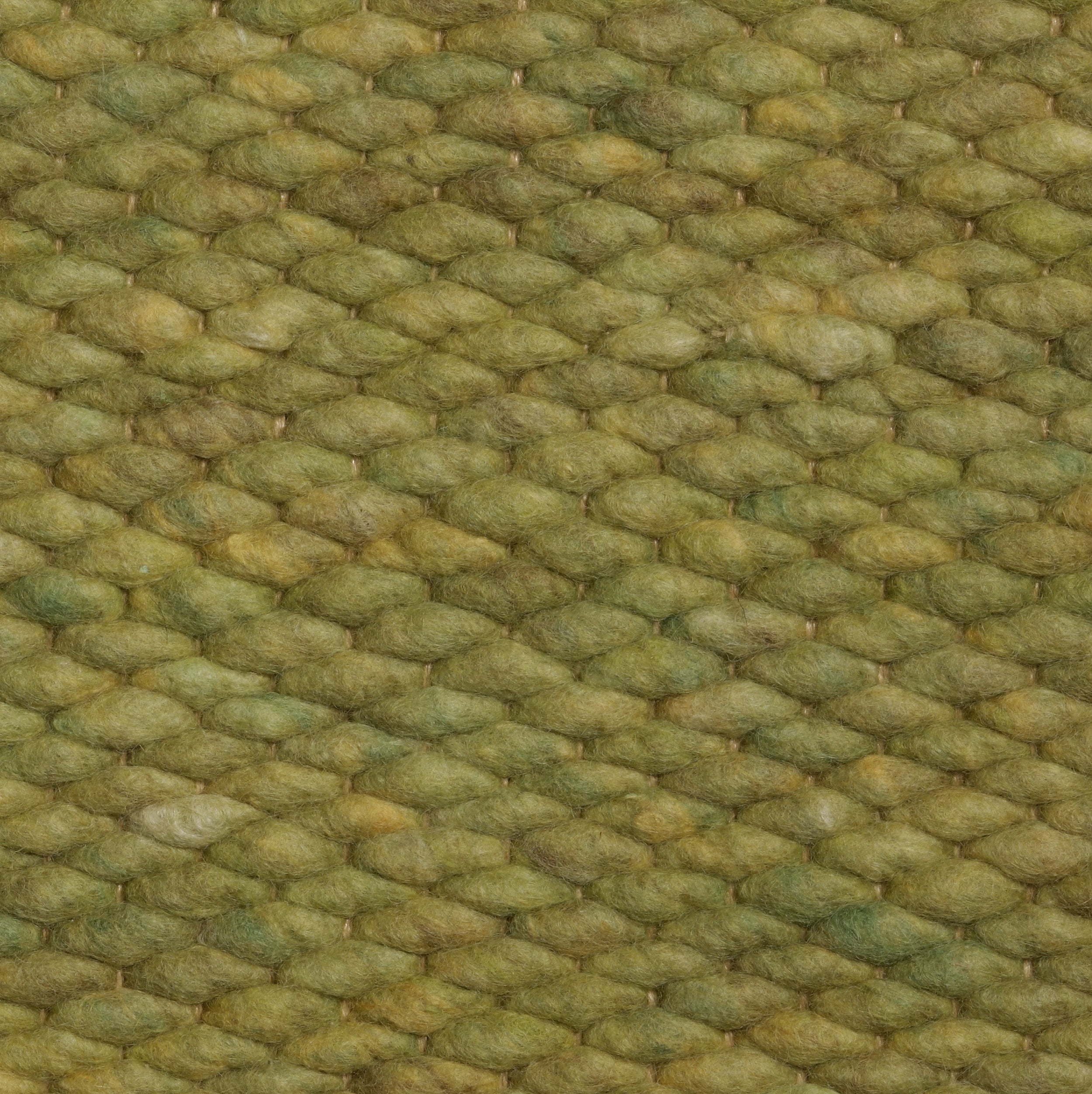 Handgeweven wollen vloerkleed Lisanne Limoen 040