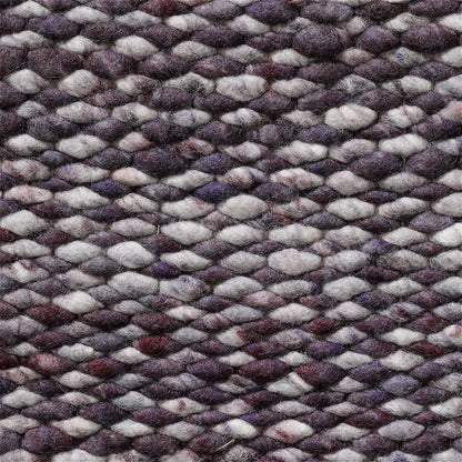 Handgeweven wollen vloerkleed Lisanne Mix Lavender 491+Purper 499
