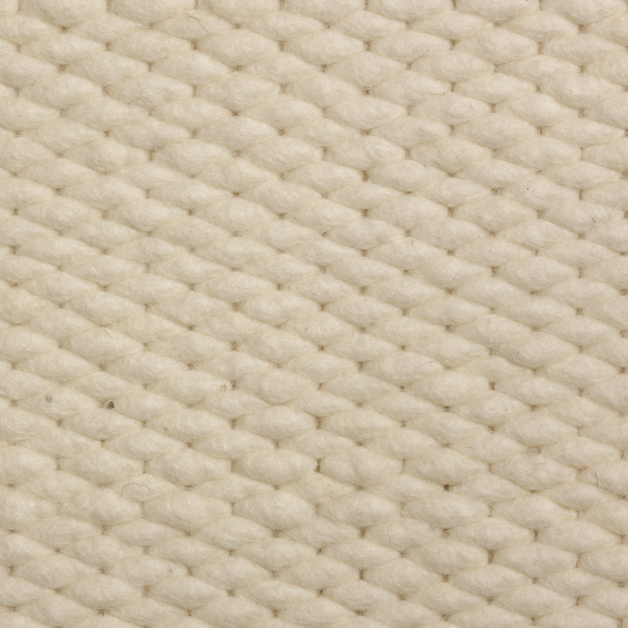 Handgeweven wollen vloerkleed Lisanne Wit 100