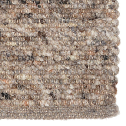 Handgeweven wollen vloerkleed Nanda Greige 15