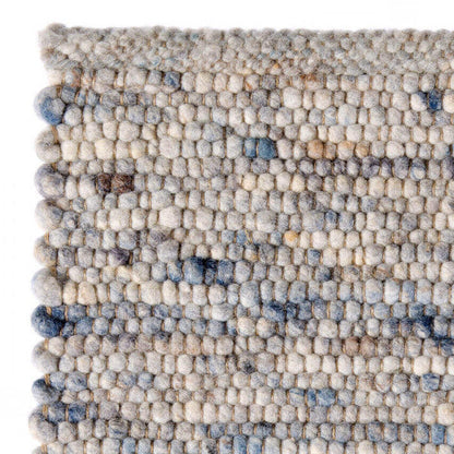 Handgeweven wollen vloerkleed Nanda Jeans 08