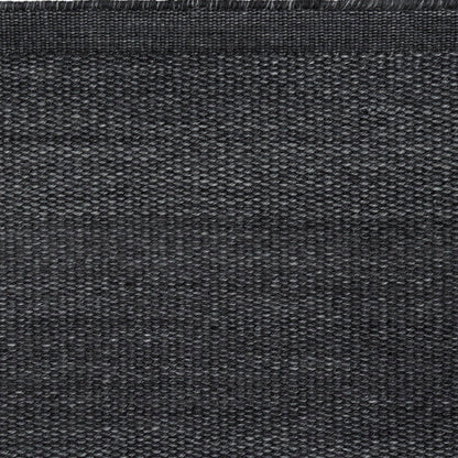 Hip wollen vloerkleed Brecht Houtskool Grijs detail