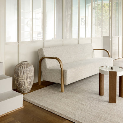 Hip wollen vloerkleed Brecht Offwhite sfeer