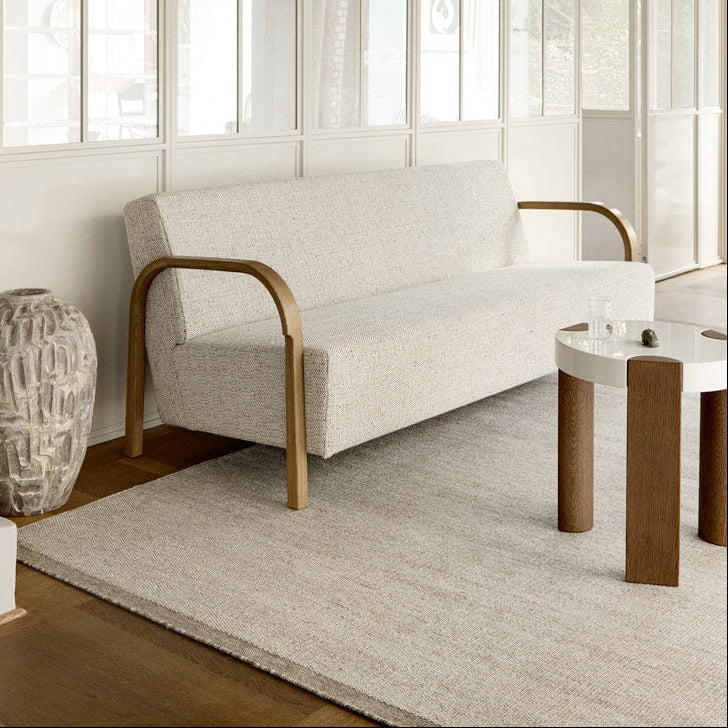 Hip wollen vloerkleed Brecht Offwhite sfeer