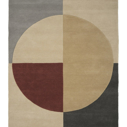 Hip wollen vloerkleed Raven Roest