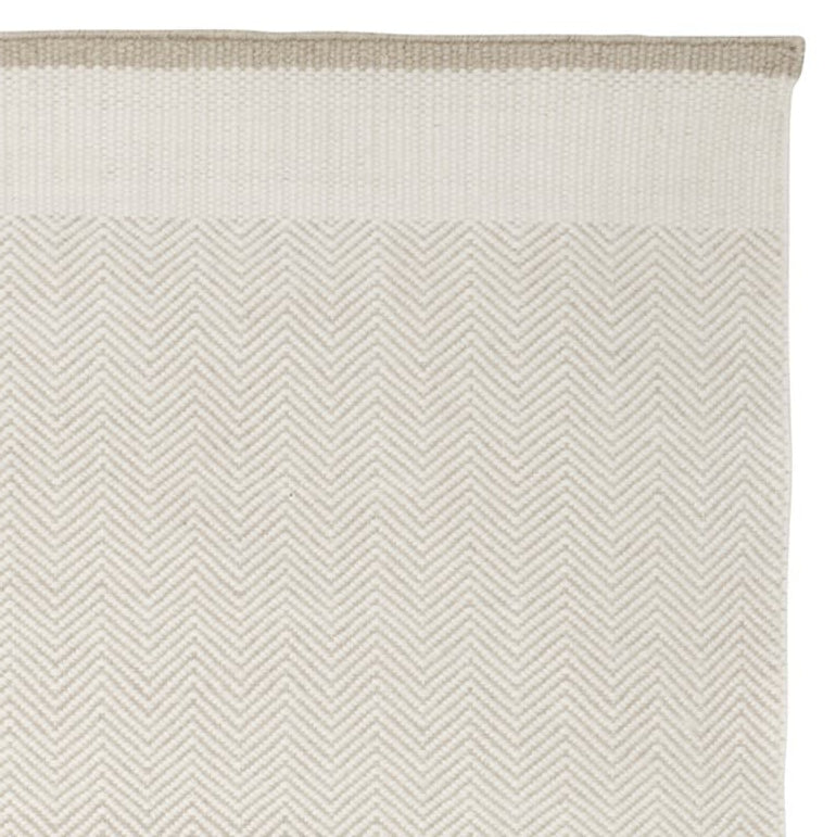 Hip wollen vloerkleed Suze White detail