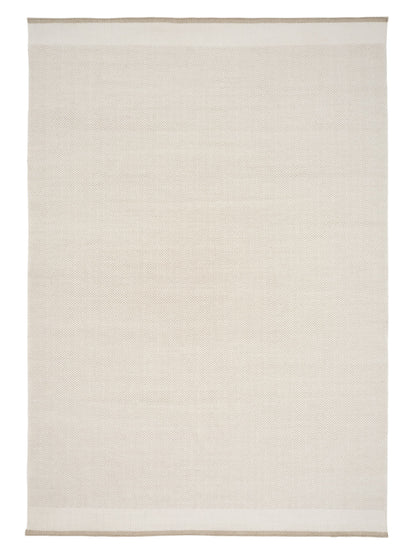 Hip wollen vloerkleed Suze White