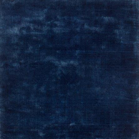 Hoogpolig Glossy Wollen Vloerkleed Viveke Midnight Blue detail 