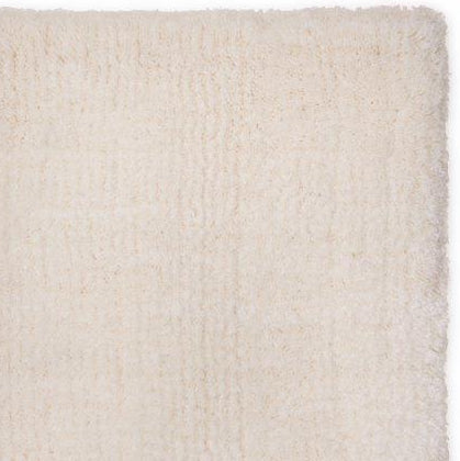 Hoogpolig Glossy Wollen Vloerkleed Viveke White