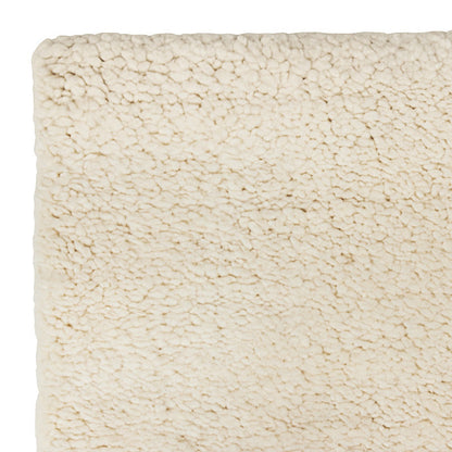Hoogpolig Handgeweven Wollen Vloerkleed Ellen Offwhite Detail