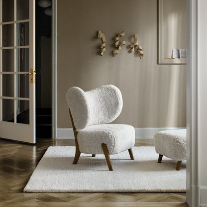 Hoogpolig Handgeweven Wollen Vloerkleed Ellen Offwhite Interieur