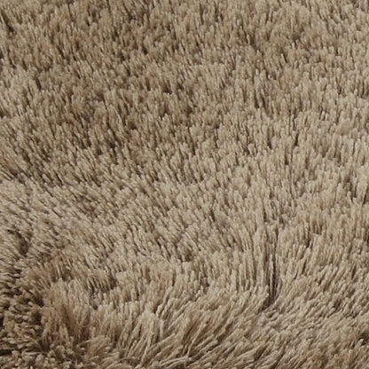 Hoogpolig wollen kleed Coco Zand 57 detail