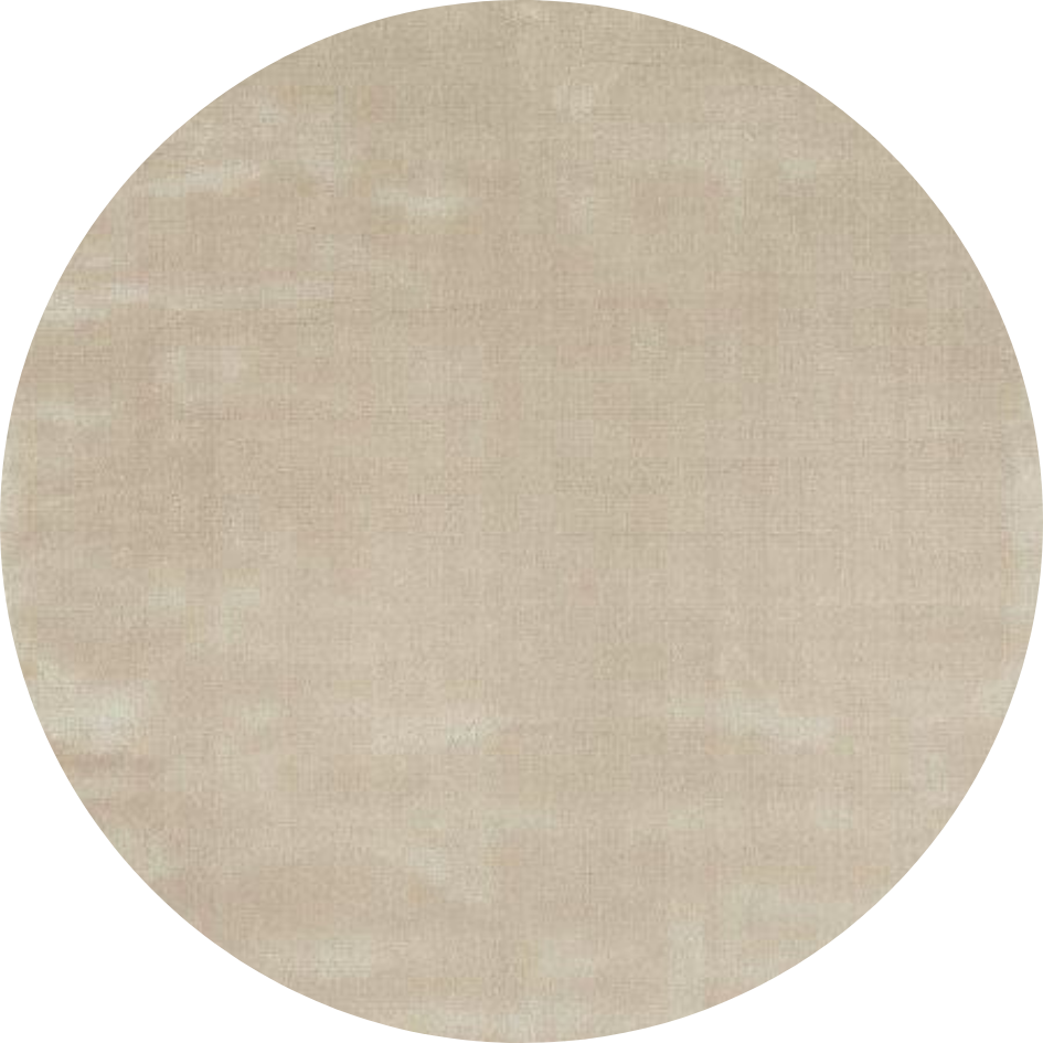 Rond hoogpolig glossy vloerkleed Viveke Sand Beige