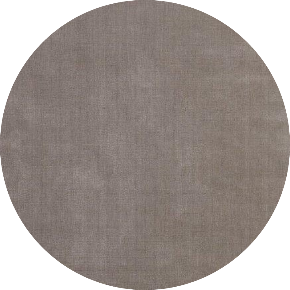 Rond glossy hoogpolig wollen vloerkleed Viveke Grey