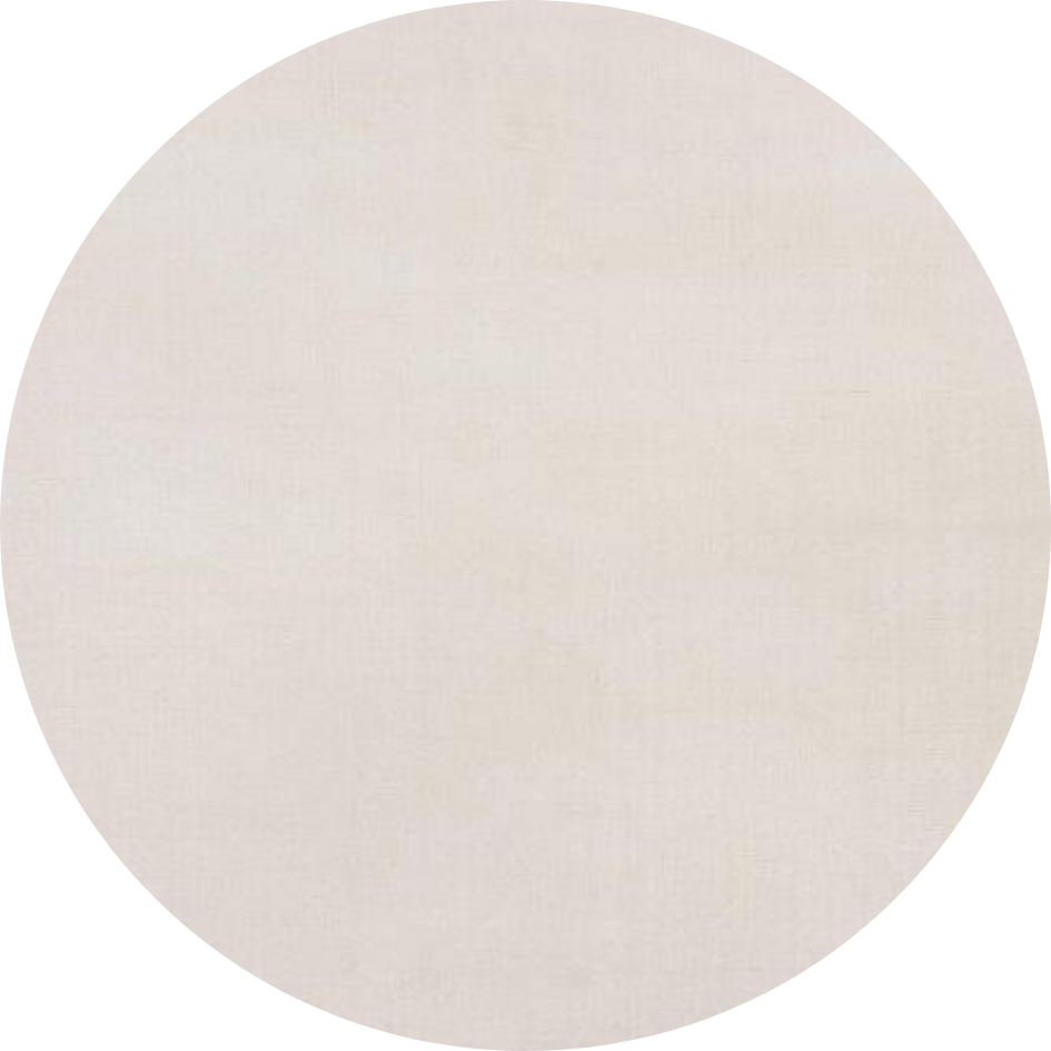 Hoogpolig glossy wollen vloerkleed Viveke Rond White