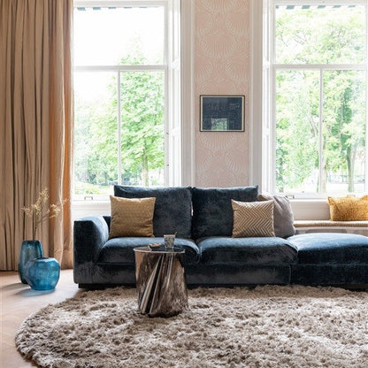 Hoogpolig rond vloerkleed Doutzen Ecru Sfeer