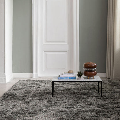 Hoogpolig vloerkleed Aliza57 Blauw Grijs interieur