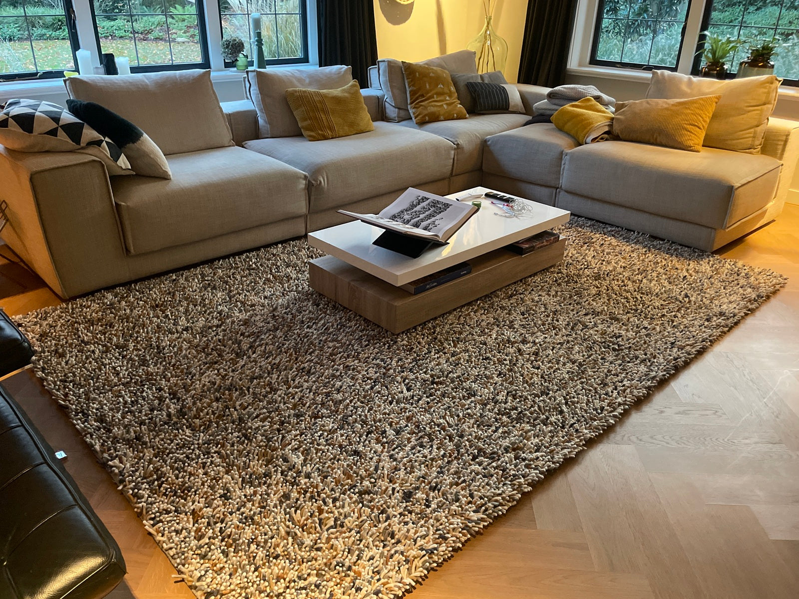 Hoogpolig vloerkleed Jade winter Interieur