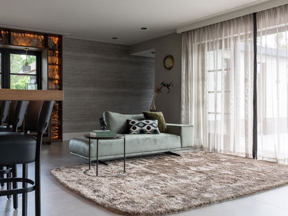 Hoogpolig vloerkleed Tjitske Taupe 01