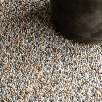 Hoogpolig wollen vloerkleed Steffi Autumn 02 closeup