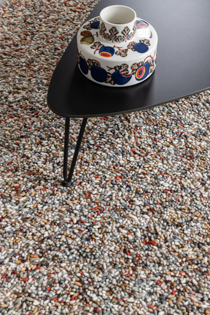 Hoogpolig wollen vloerkleed Steffi Multicolor 04 sfeerfoto