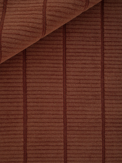 Kaatz Japandi wollen vloerkleed Tara Terracotta detail