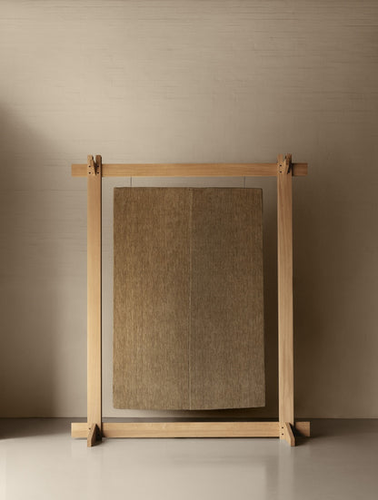 Japandi wollen vloerkleed Noren Mos sfeer