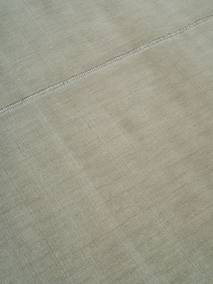 Japandi wollen vloerkleed Noren Taupe closeup2