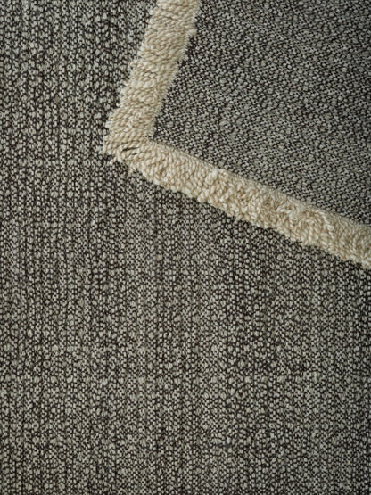 Kaatz Japandi wollen vloerkleed Soft Graniet detail