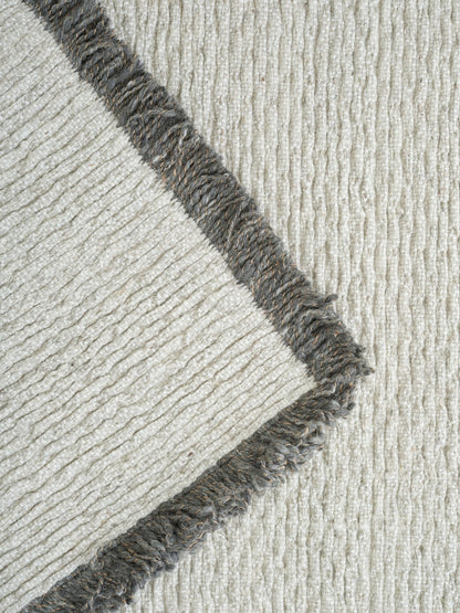 Kaatz Japandi wollen vloerkleed Soft Stone detail