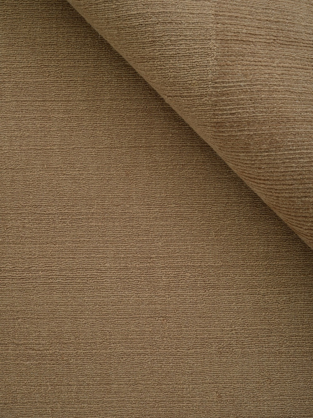 Kaatz Japandi wollen vloerkleed Yano Bruin closeup